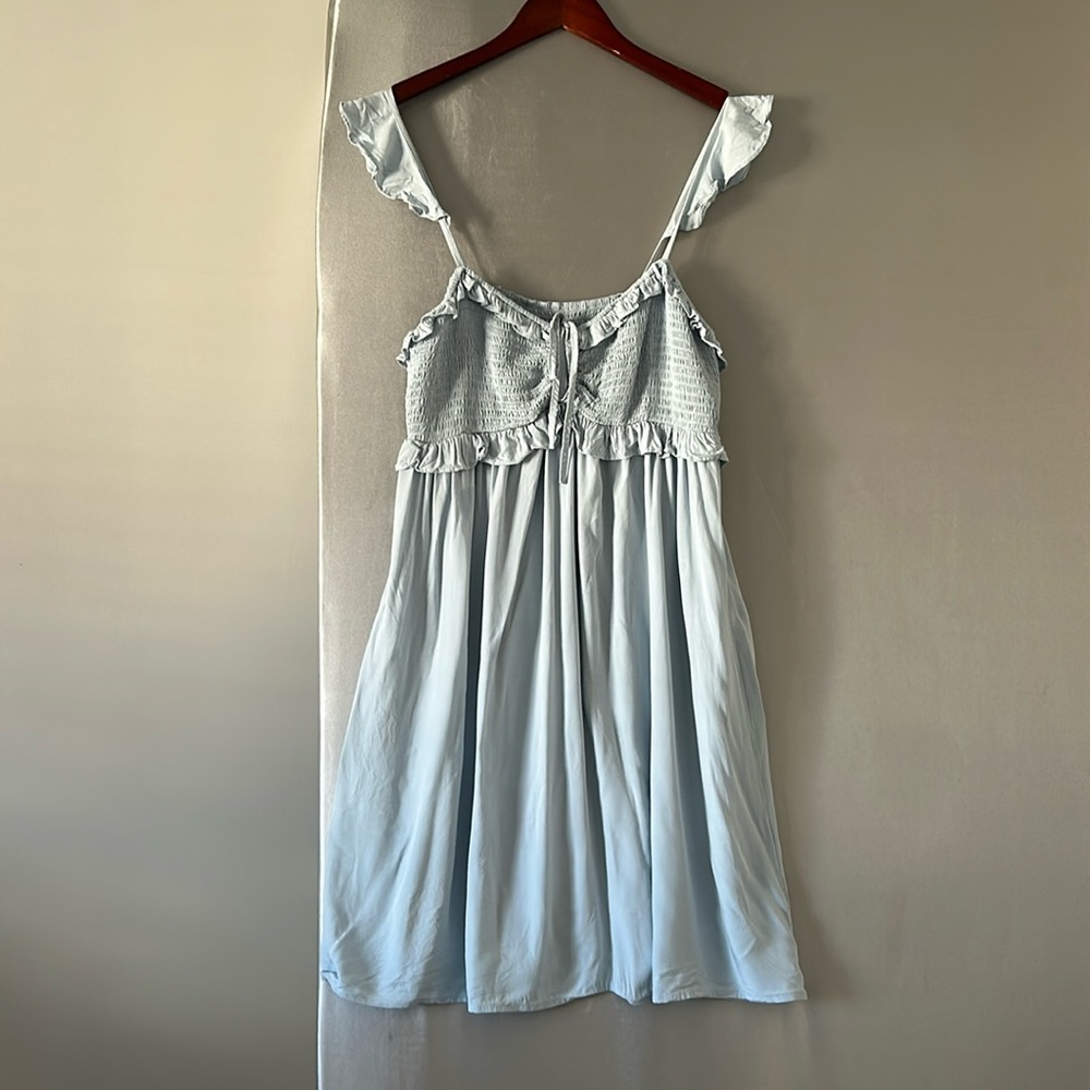 Light blue babydoll dress (large never worn)